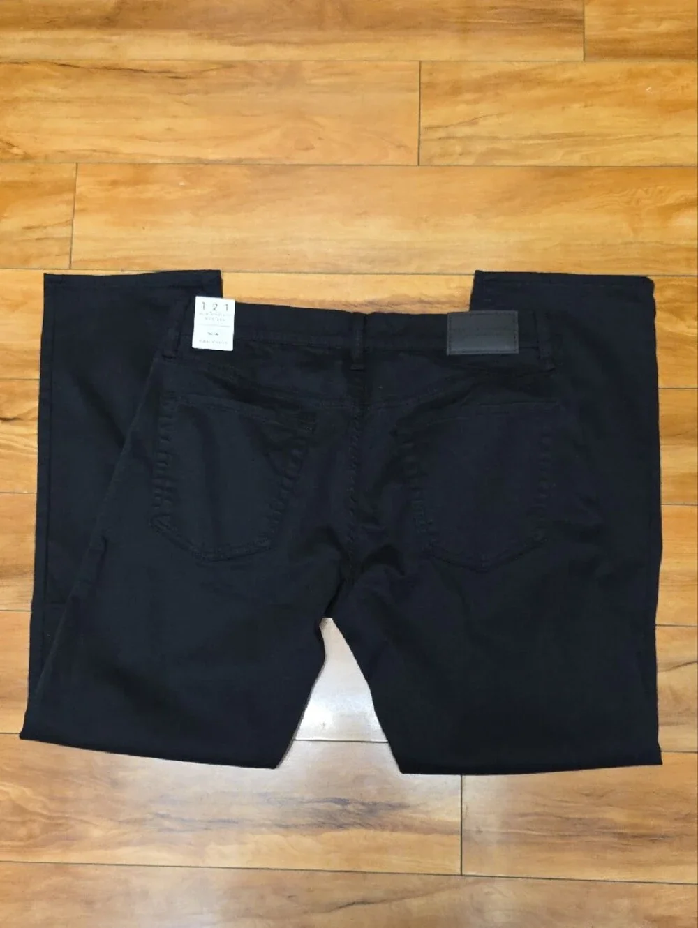 NWT Lucky Brand 121 Slim Straight Chino Style Pants Mens Black Size 32x30
